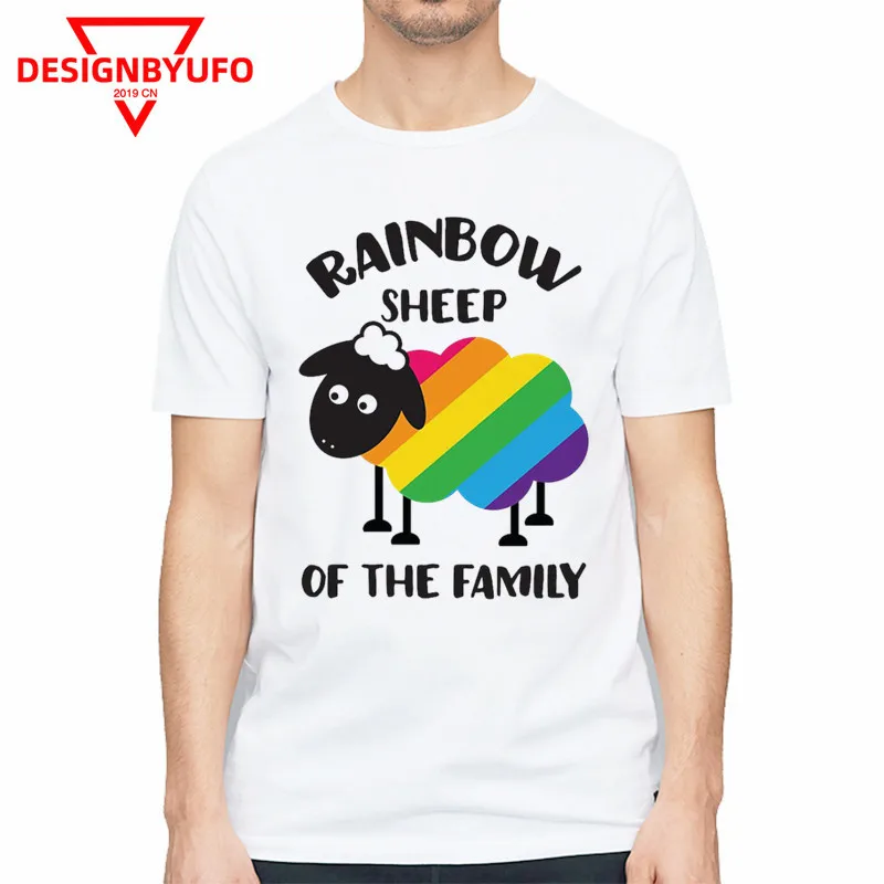 Футболка для всей семьи Rainbow Sheep Of The Family футболка с надписью Love is LGBT Pride