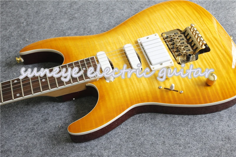 Custom Shop левша на заказ гитара электрическая тигр зерна отделка золото электрогитара набор и тело на заказ доступны