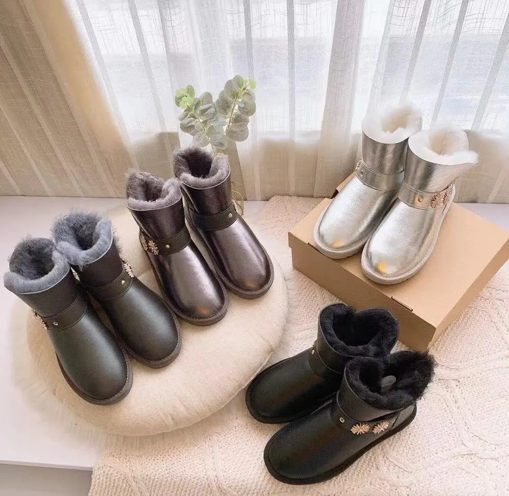 2019 г. Австралийский бренд зимние сапоги высокого качества Натуральная Овчина