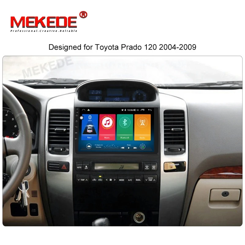 9853 HD Android 9,0 автомобильный DVD gps для Toyota Prado 120 2002-2009 Авторадио gps автомобильный Радио gps центральный мультимедийный в тире головное устройство