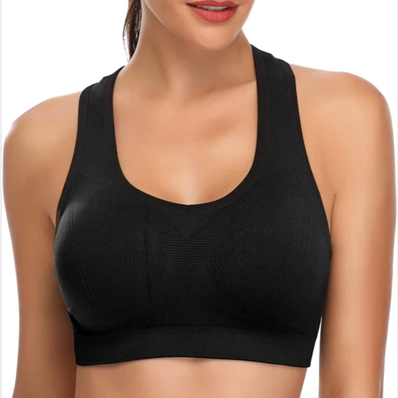 

Бюстгальтер для фитнеса и йоги, трико, спортивный топ, Женский противоударный бюстгальтер пуш-ап для бега, Женский Бралетт, тренировочная од...