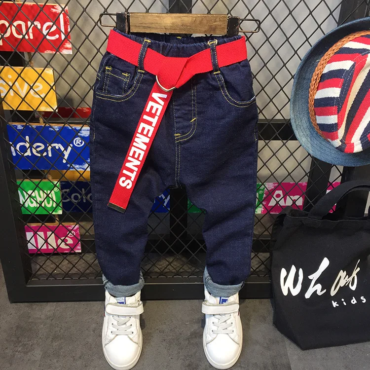 Джинсы для маленьких мальчиков джинсы 2 7 лет брендовая детская одежда детские