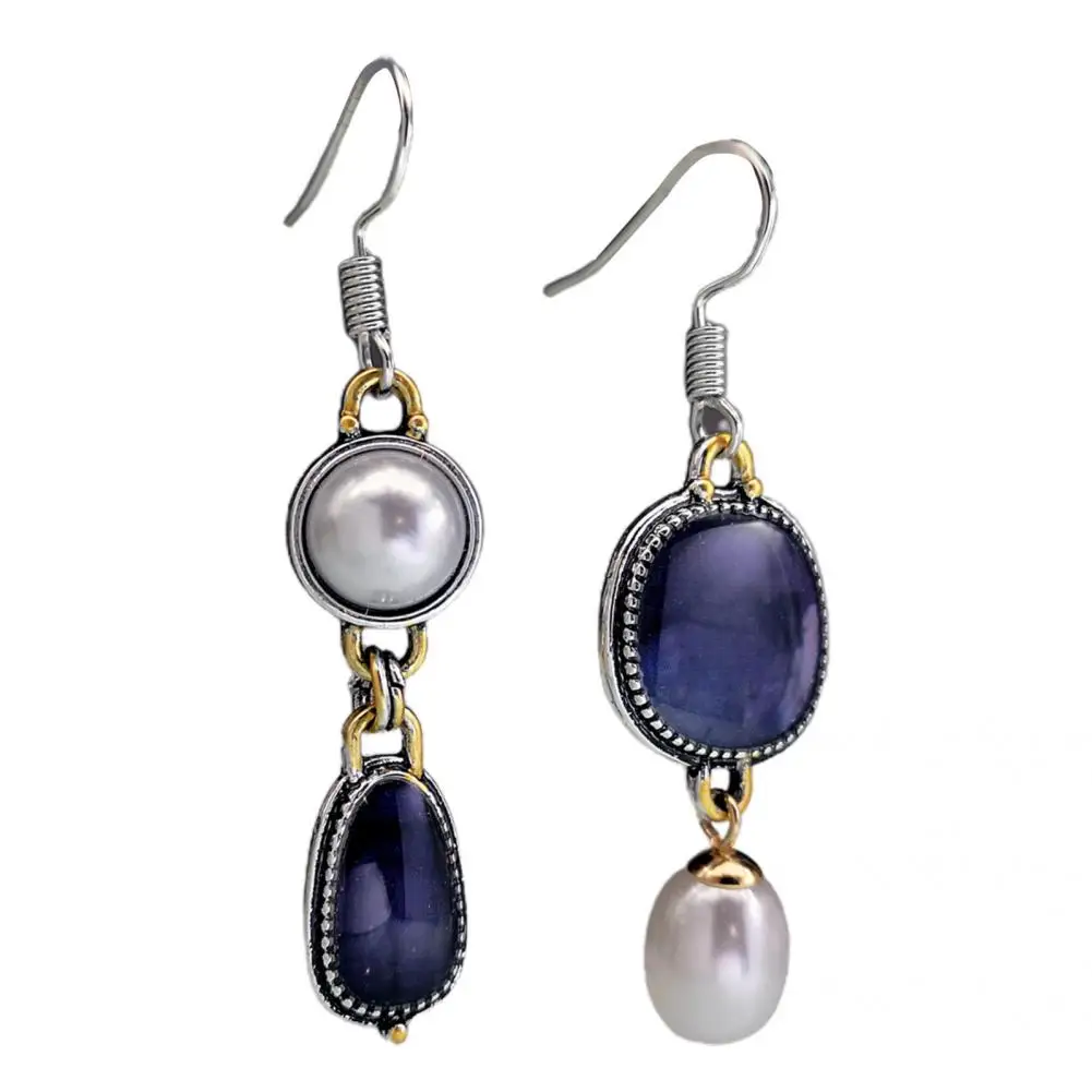 

Eye-catching All Match Water Drop Faux Pearl Hook Dangle Earrings for Daily Life