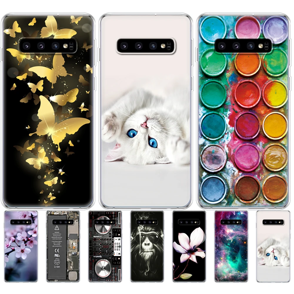 Чехол для Samsung Galaxy S10 чехол S10Plus силиконовый из ТПУ телефона E Plus G975F S 10 | Мобильные