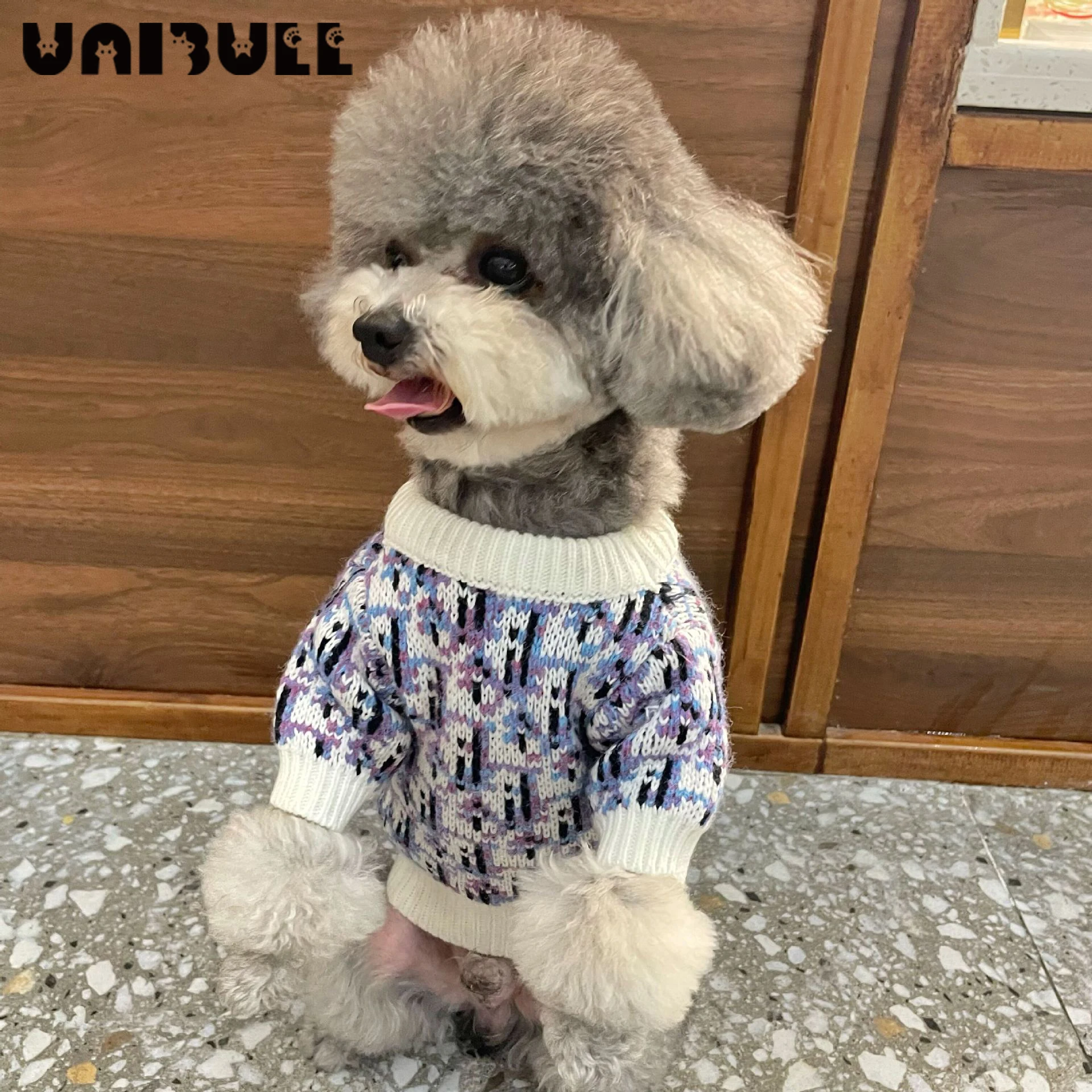 

Теплый свитер для собаки, водолазка, осень и зима, одежда для домашних животных, Бишон, теплая кошечка, Повседневный свитер, утепленный свите...