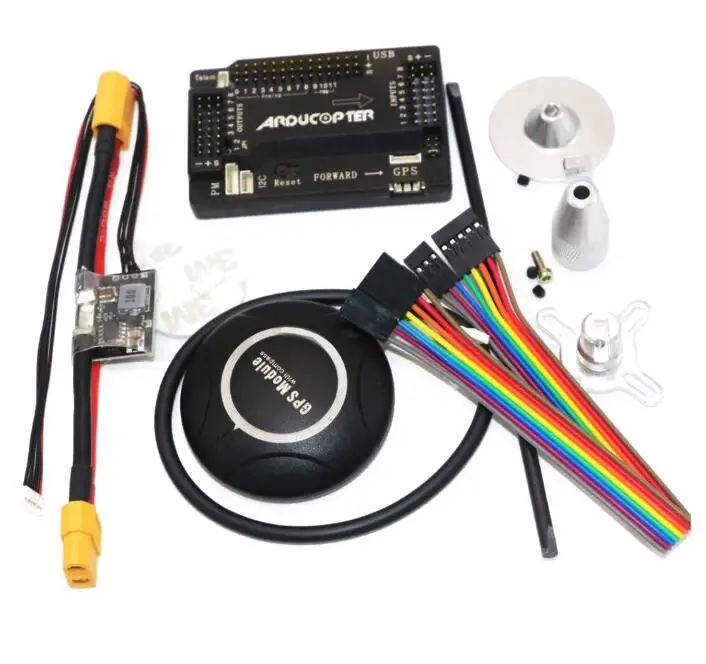 Straight Pin APM 2,8 ArduPilot Mega APM Контроллер полета с 7 м gps для FPV Rc Дрон RC самолет часть - Цвет: Straight Pin