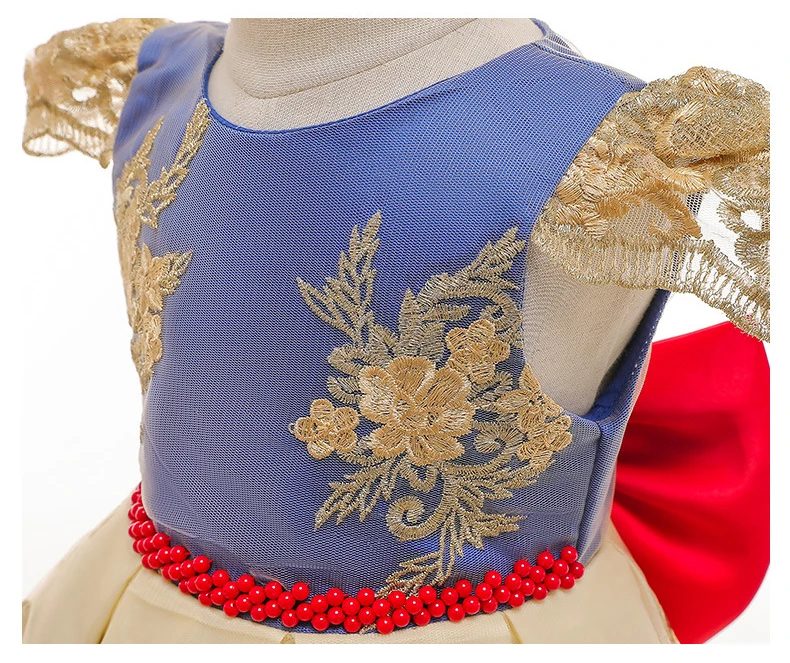 

Girls Dress Summer Bow Wedding Clothes Kids Dresses For Girls Costume Party Princess Evening Dress Children Clothing 2-10 Year