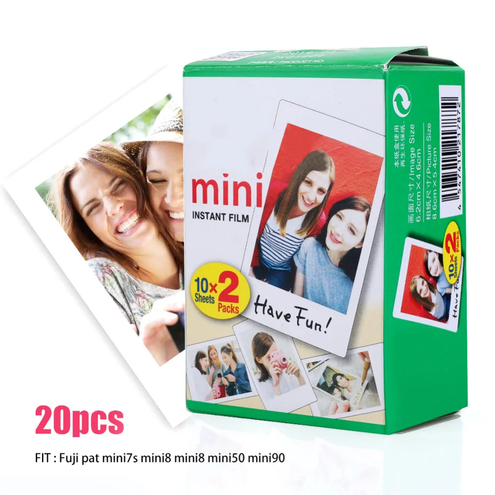 Фотобумага Fujifilm Instax Mini White Edge 10 40 листов фотобумага для Fuji mini 8/7s/25/50/90 фотоальбом 3