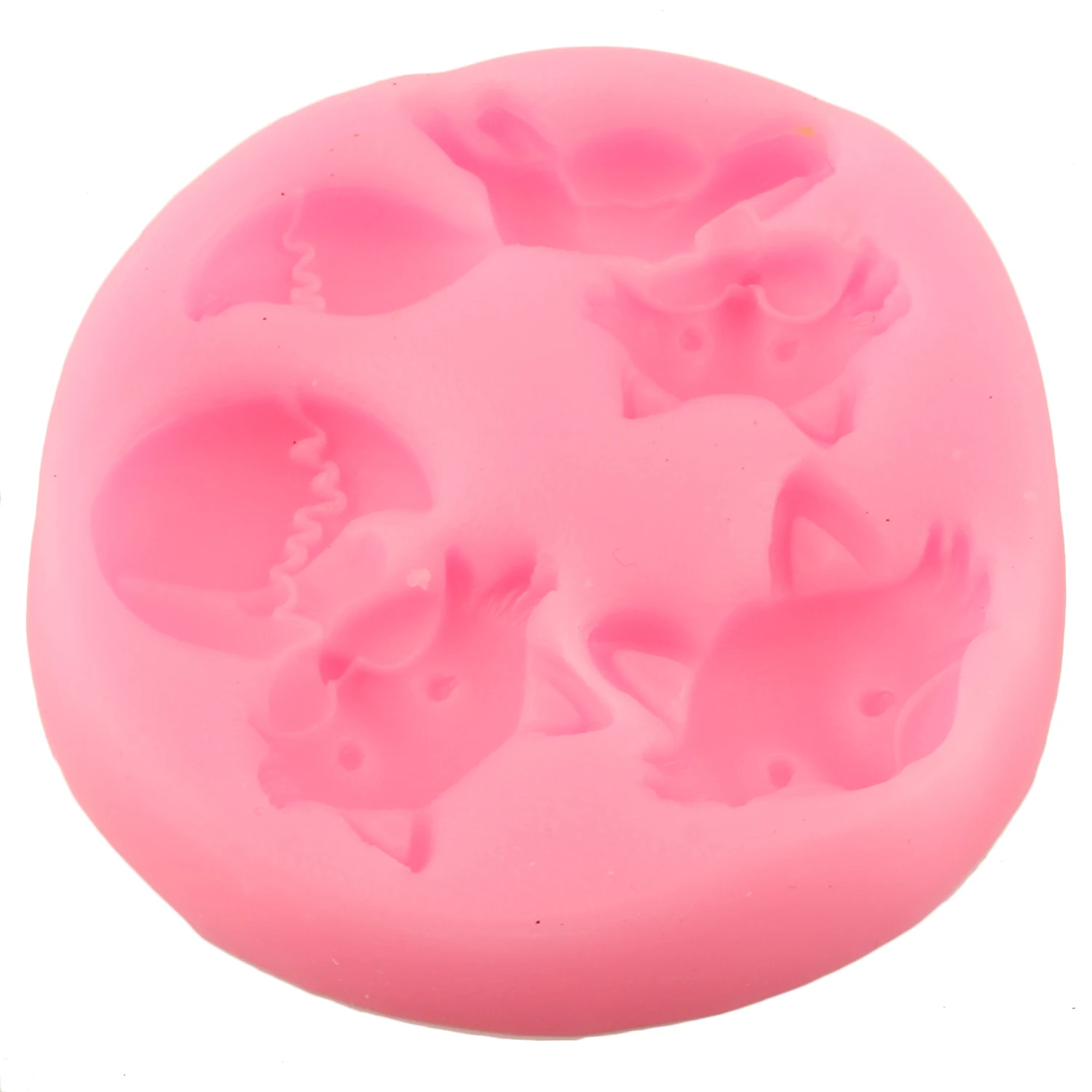 3D милый чехол с украшением в виде лисьей головы и силиконовые формы шоколада