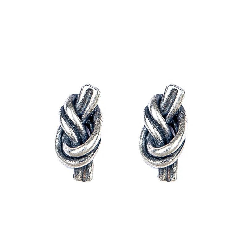 

Knot Stud Earrings Vintage Styles Earring 925 Sterling Silver Stud Earrings For Women Girls Jewelry Original Design Earrings