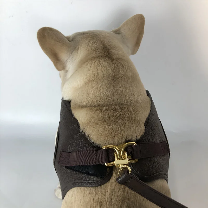 

Pet Dog Harness And Leash Set for Small Dogs Pet Leash Puppy Dog Accessories for French Bulldog Walking Leading Rope PDCA245