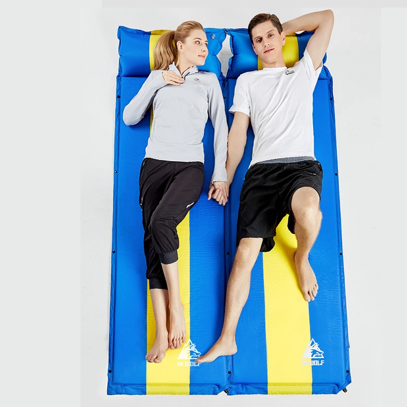 2019 горячий одиночный Автоматический надувной матрас с подушкой Открытый Кемпинг