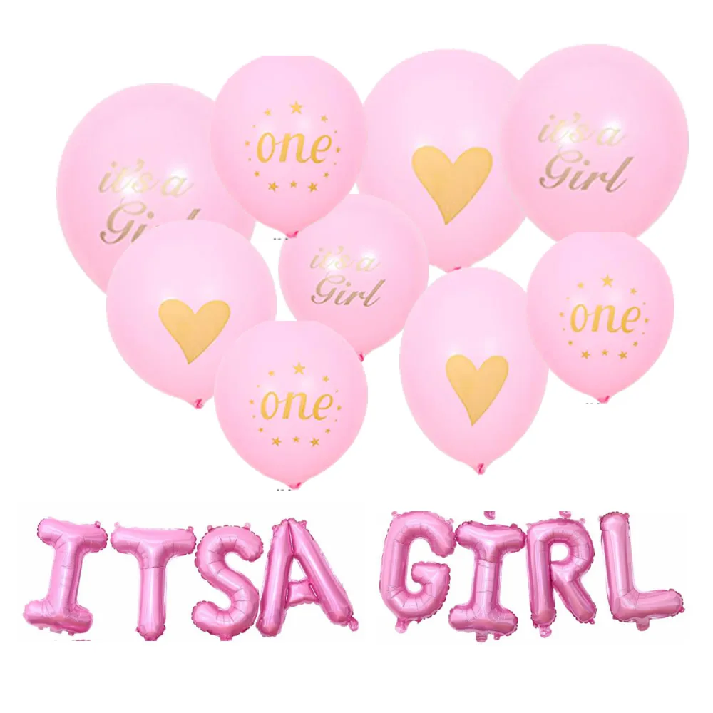 Детские воздушные шары на день рождения для новорожденных баннеры мальчиков и