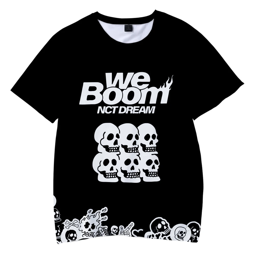KPOP NCT DREAM/Новинка 2019 года детская одежда с 3D-принтом WE BOOM футболка короткими