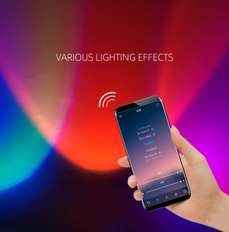 Умные светильники с дистанционным управлением RGB светодиодный ночник проектор