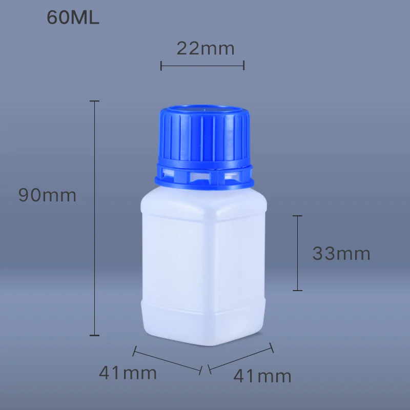 

10 шт., пустые пластиковые разнообразные контейнеры для хранения жидкости, пищевые бутылки из полиэтилена повышенной плотности, 60 мл/100 мл/250 мл