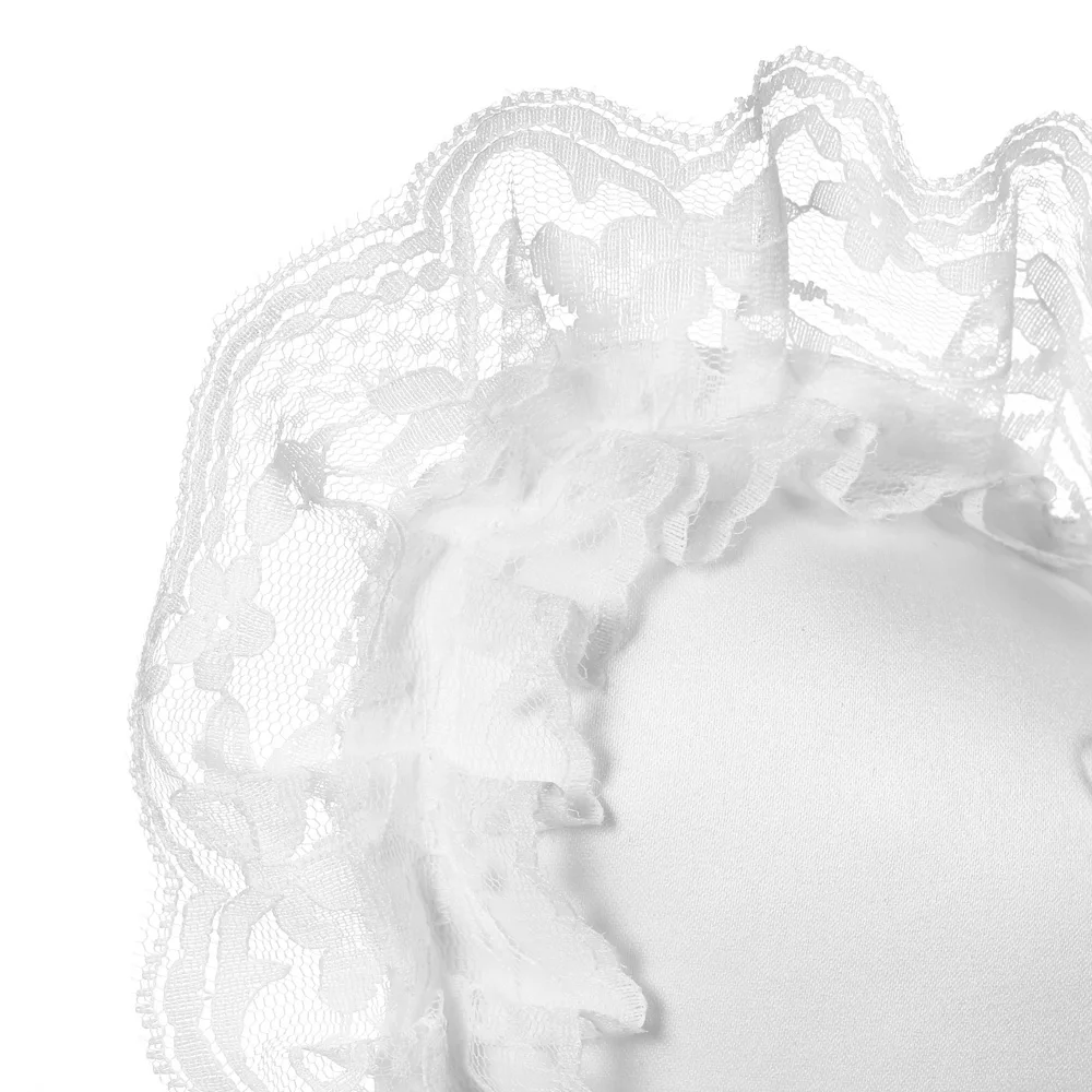 Свадебные украшения 7*7 дюймов белое кружевное атласное обручальное кольцо с