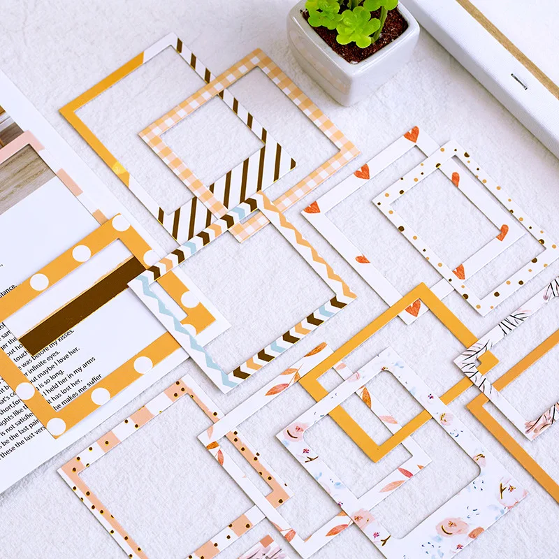 Mohamm 15 листов фоторамка Скрапбукинг стикер s Эстетическая бумага наклейки хлопья