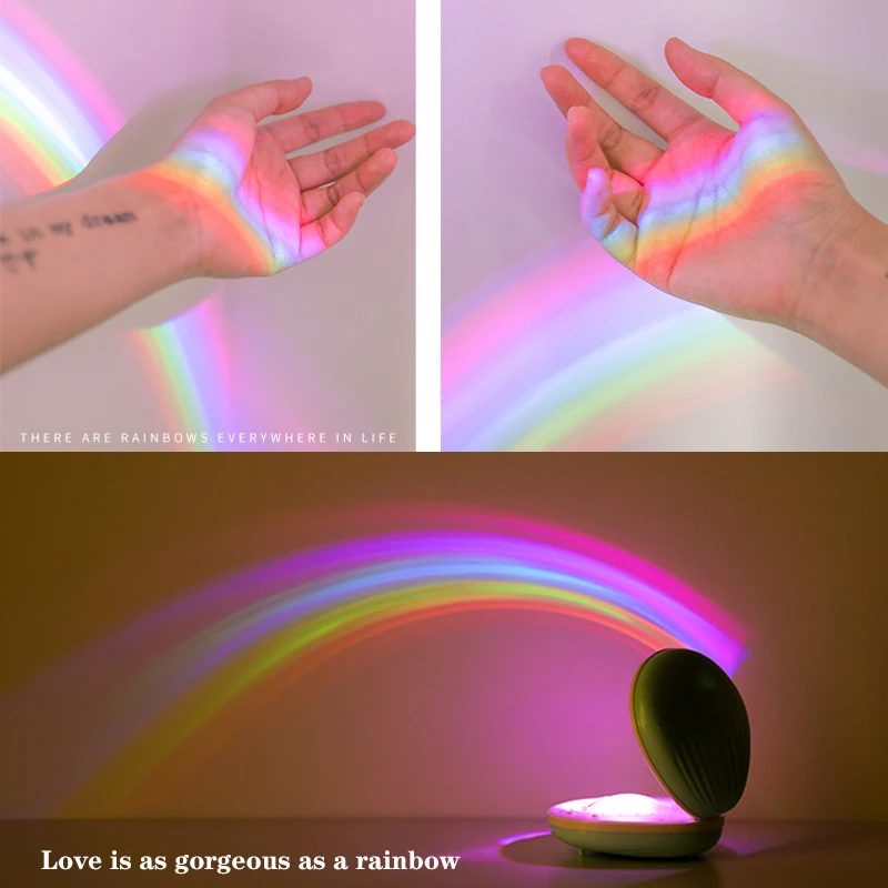 Светодиодный корпус красочный проекционный умный RGB светильник Новинка Радужный
