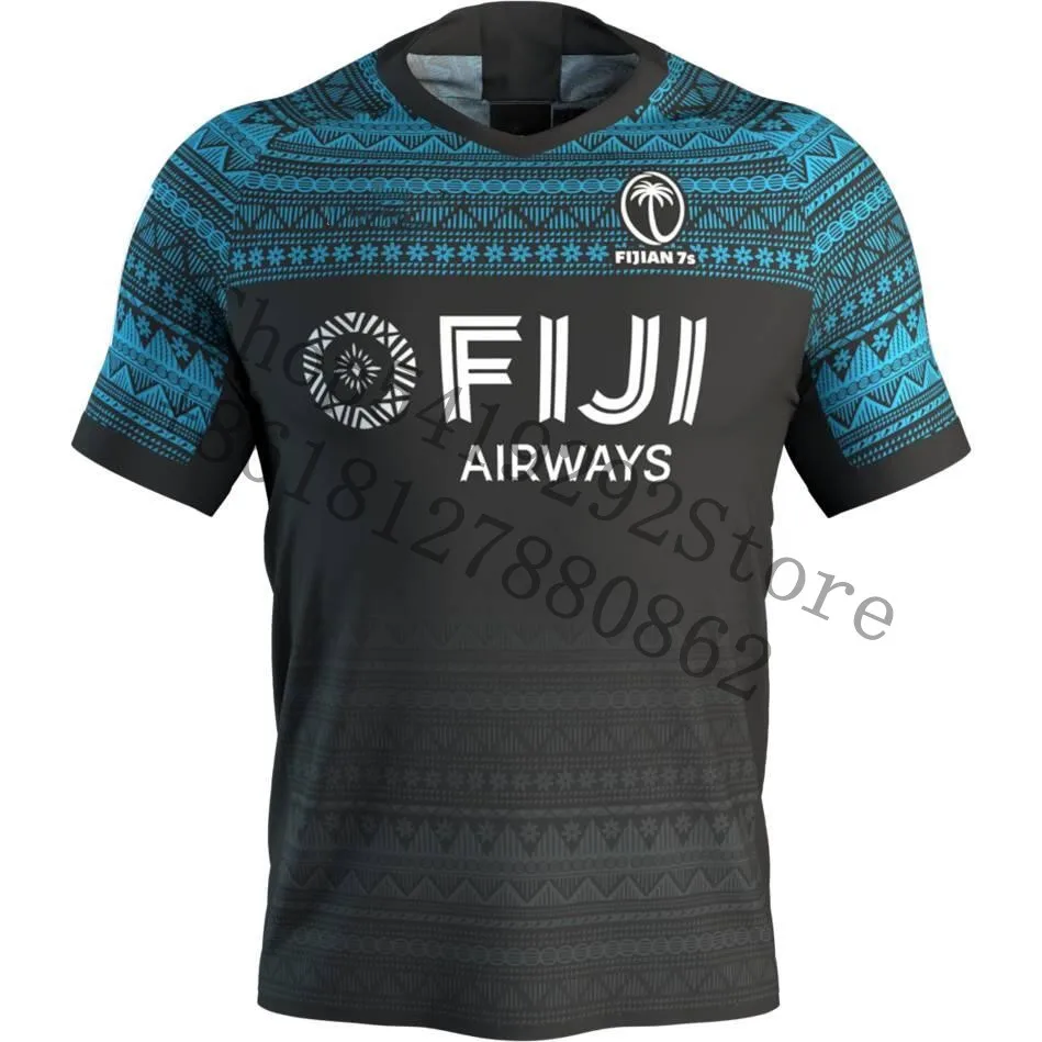 2020 Fiji 7 человек syst Black RUGBY Out Реплика Вышивка Джерси Размер: S 5XL заказное имя и номер