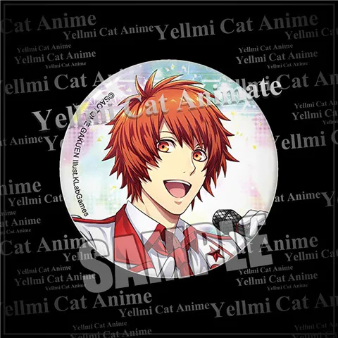 1 шт. 58 мм круглая брошь Uta no Prince Sama аниме Kurusu Syo Броши Spilla железные иконы рюкзак