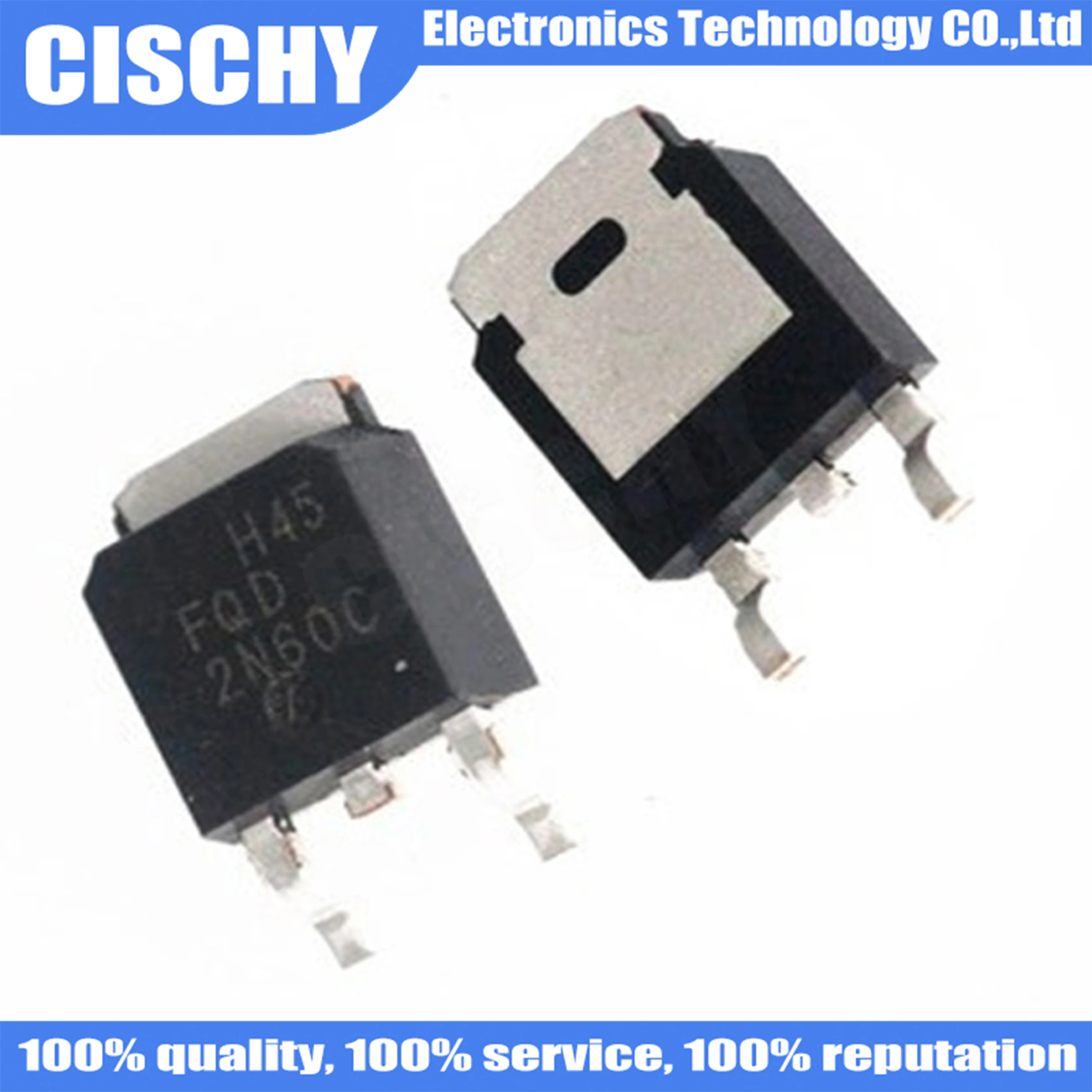 

5pcs/lot FQD2N60C FQD2N60 2N60C 2N60 TO-252 In Stock