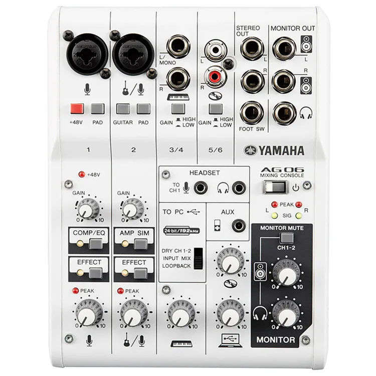 

YAMAHA ag06 Mixer sound card network recording dubbing mobile /computer live