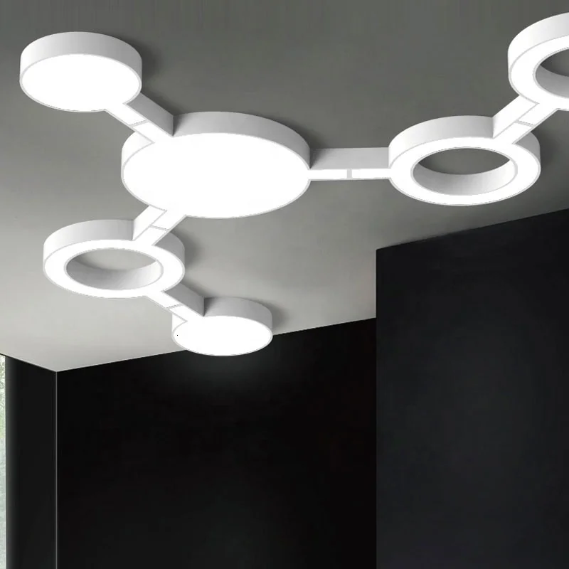 Luxury Nordic Design Ceiling Lights Modern Led Lamp For Living Room Bedroom Office Acrylic Home Lighting scandinavian | Лампы и