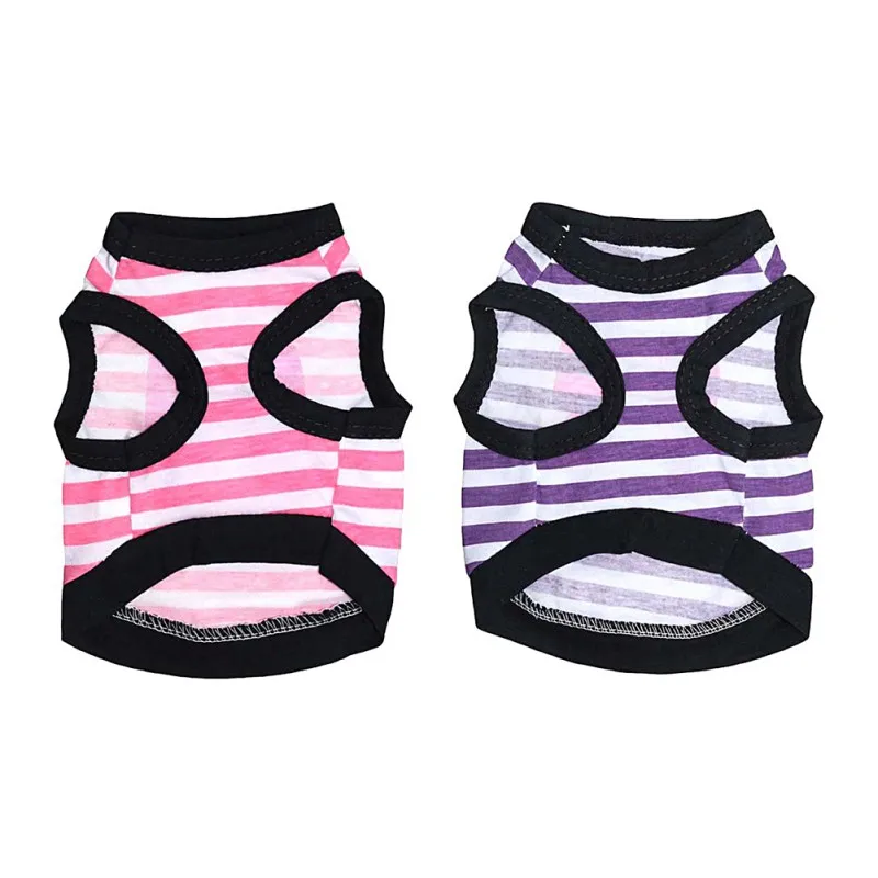 

Bow Tie Striped Patchwork Dog Clothes Summer Pet Clothing Dogs Shirt Vest Cotton Dog Pet Shirts For Small Dogs Pets Puppy Cat