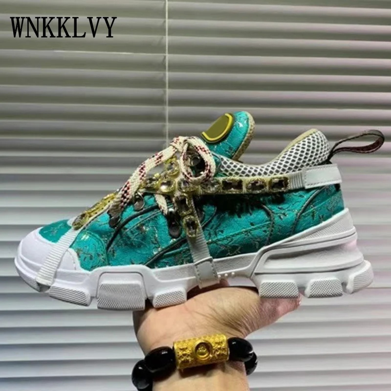

High Quality Old Daddy comfortable Platform sneakers women autumn winter new Lace Up Running Shoes Patchwork Flat Shoes unisex