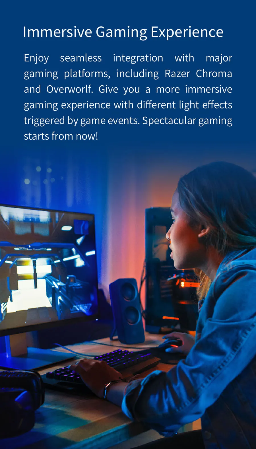 

Yeelight GU10 Smart LED Bulb W1 Colorful / warm white Light Lamp WIFI APP Voice Control For xiaomi APP mi home Google Assistant