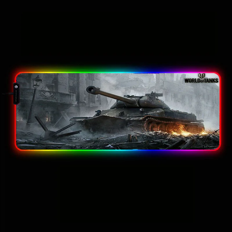 XGZ World of Tanks игровой Мышь пусковая площадка игровая компьютерная Pad RGB подсветкой