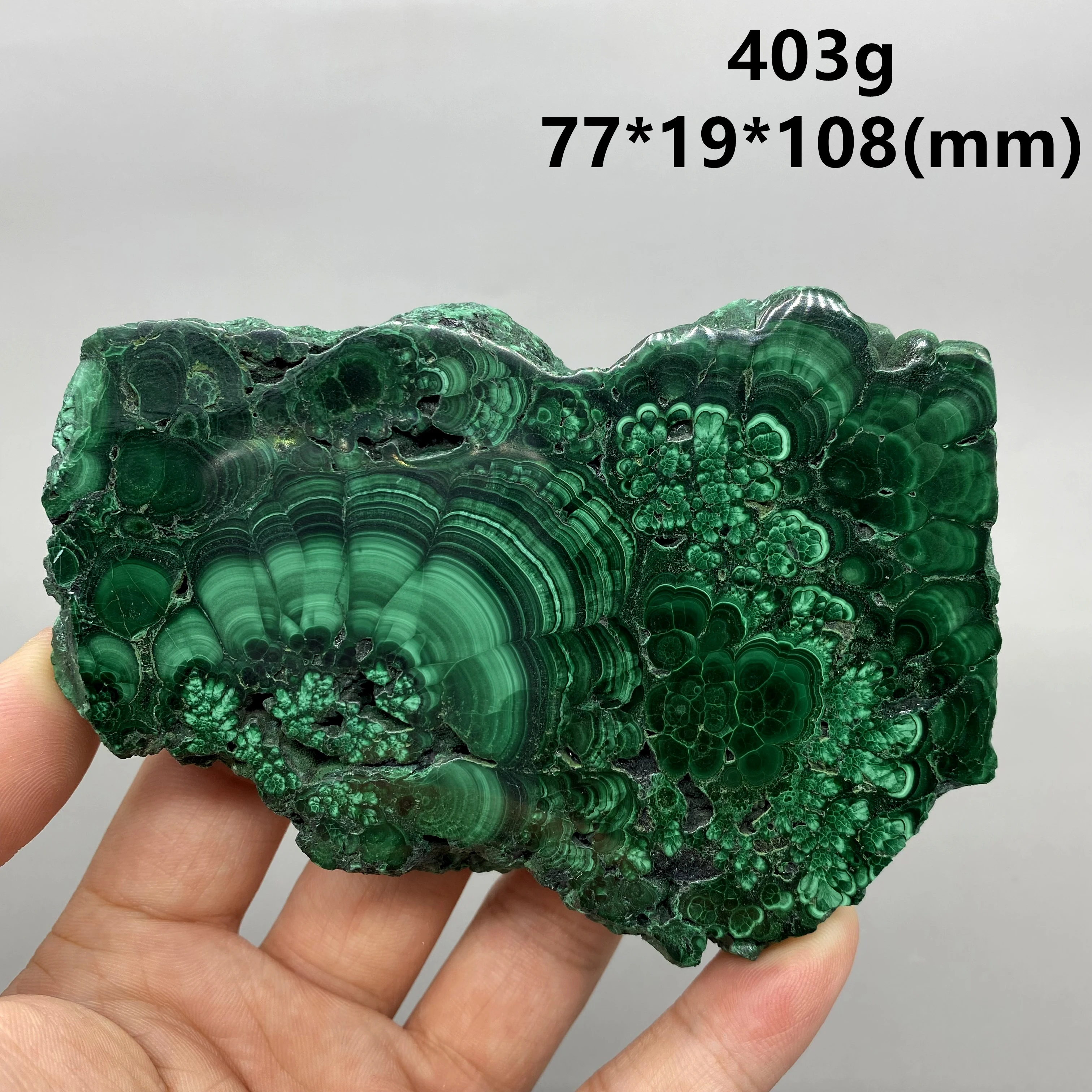 

BIG! 100% Natural green malachite polished mineral specimen slice rough stone quartz Stones and crystals Healing crystal