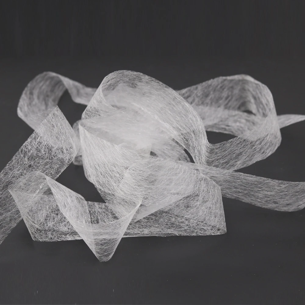 Белый 3 м * 38 мм железа на пеньковых лентах чудо паутина плавное склеивание