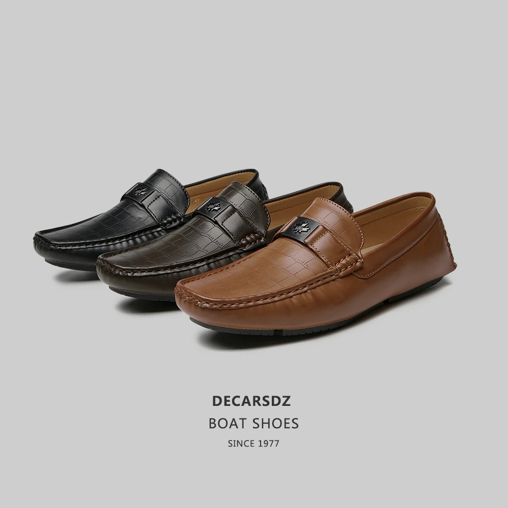 Лоферы для мужчин Осенняя модная дизайнерская мужская повседневная обувь без