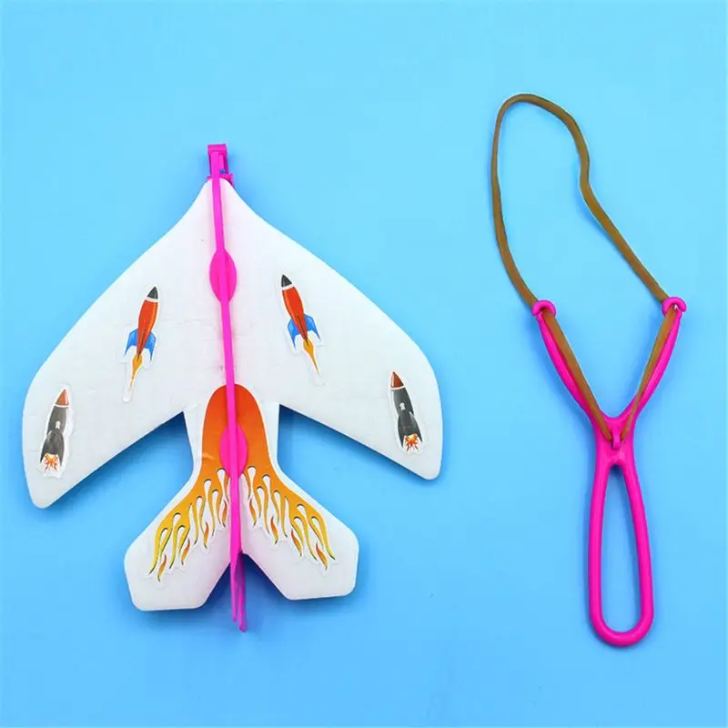 

LED Slingshot Glider Foam Aircraft Flash Light Flying Plane Ejection Plane Party Favors Kids Toys Gift