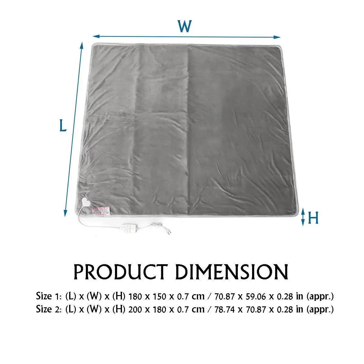 

Electric Heater Thermostat Control Heated Blankets Bedding Winter Sleep Body Warmer Mat Electric Mattress 180*150CM/200*180CM