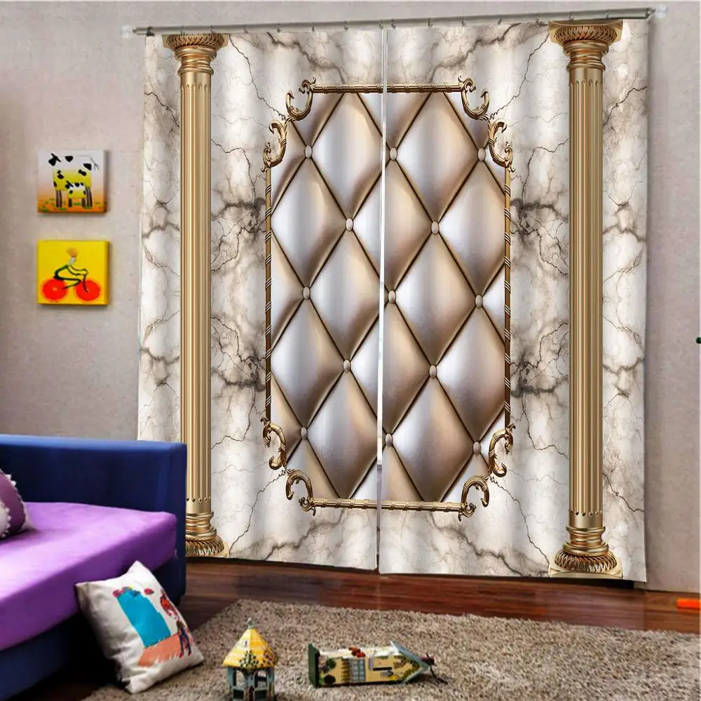 Европейские Роскошные Шторы s Мягкий чехол в римском стиле для Гостиная Спальня