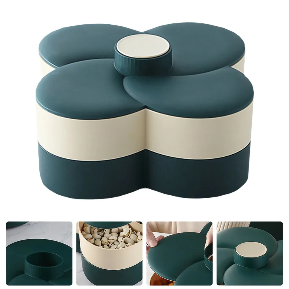 

1Pc Candy Fruit Storage Tray Storage Dish Festival Storage Container (Green)