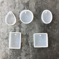 1pc epoxy water droplets silicone jewelry mold transparent diy pendant cake dried flowers mould