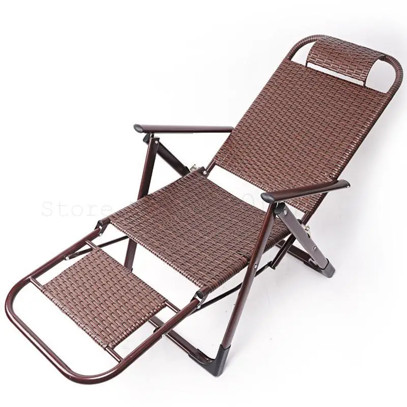 Летнее кресло из ротанга плетеное с откидывающейся спинкой складное для