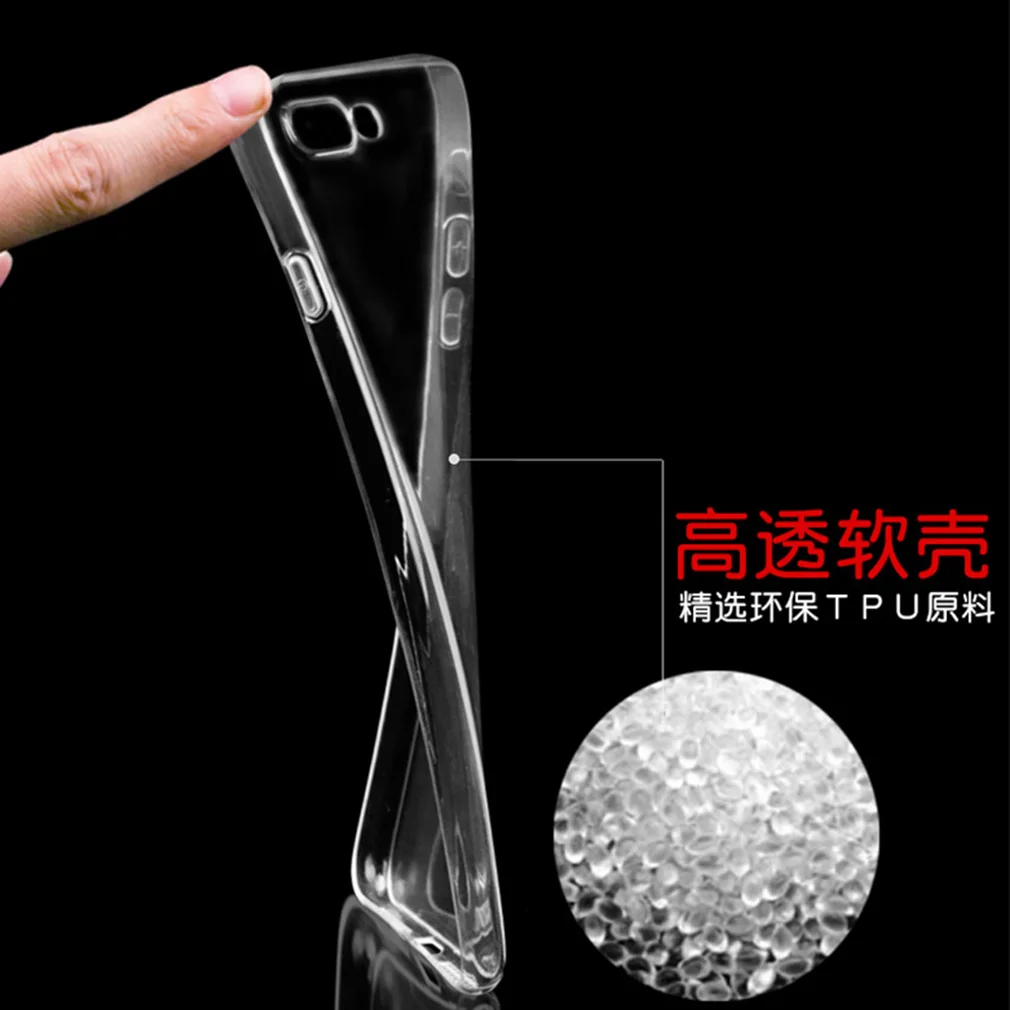 Прозрачный мягкий защитный чехол из ТПУ для iPhone 7 Plus гибкий ударопрочный