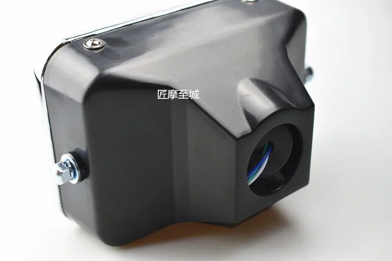 Хромированная винтажная мотоциклетная квадратная передняя фара в стиле ретро