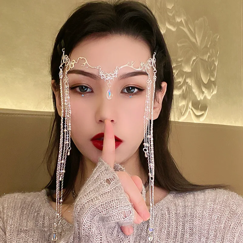

Headband Hair Accessories for Women 2021 Europe and The United States Exaggerated Long Tassel Hairpin Temperament Hair Fashion