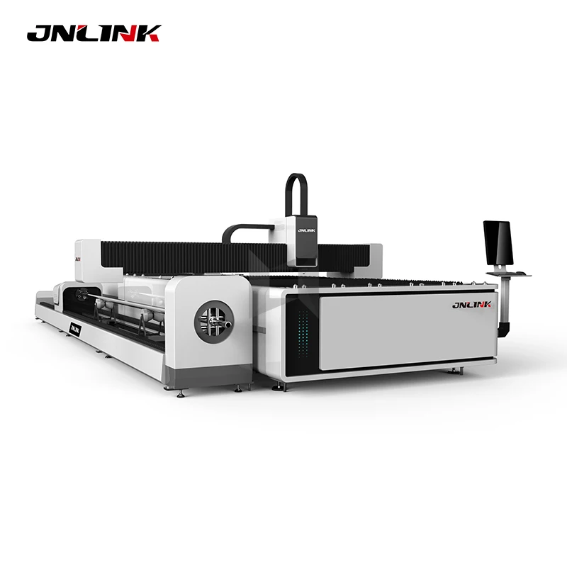 1k ватт волоконная Лазерная резка машина обмен стол металлическая трубка и