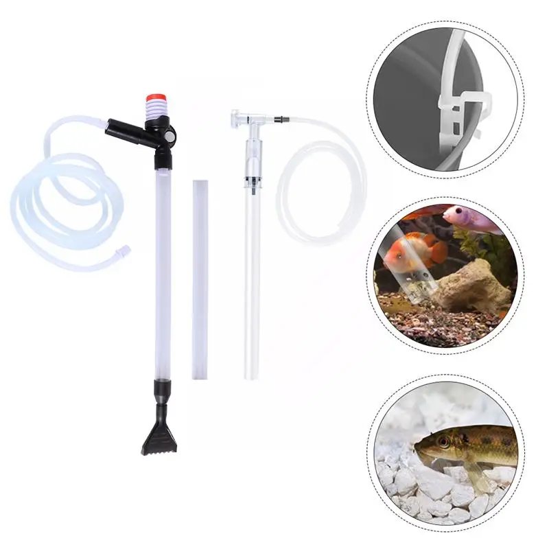 

1 Set Fish Tank Cleaner Siphon Cleaner Aquarium Sand Washer Moss Scraper