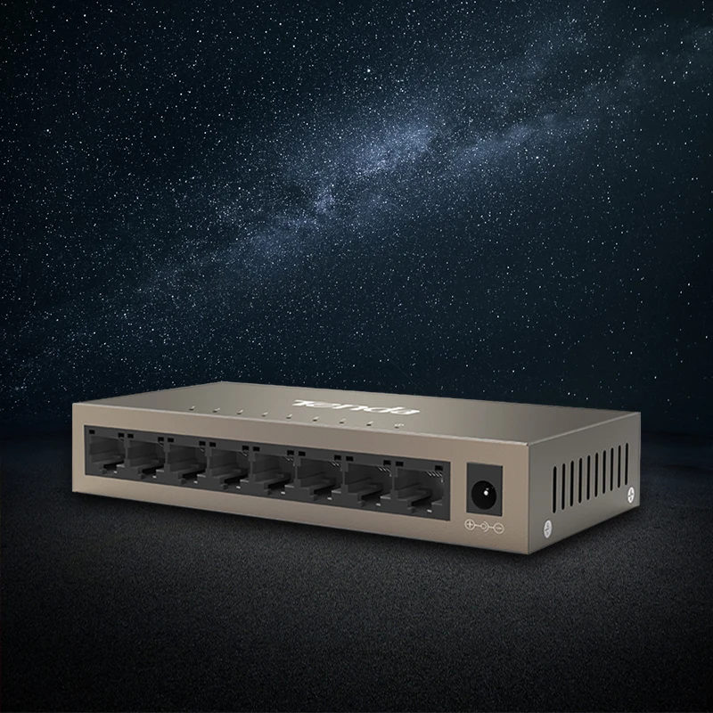 Tenda TEG1008M 8 портов 10/100/1000Mpbs Gigabit Ethernet коммутатор, Ethernet сетевой коммутатор, Auto MDI/MDIX, VLAN