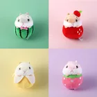 Маленький кукла-хомяк, плюшевая игрушка, брелок для ключей, подвесной школьный рюкзак, кукла-хомяк, милый брелок для ключей, мягкие игрушки для детей