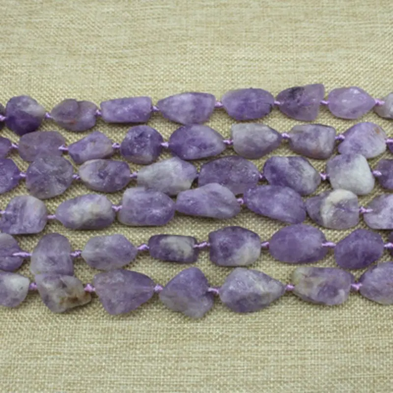 10-20MM 16Pcs/Lot 100% Natural Purple Raw Material Jewellery Accessories Findings Jewelry Loose Beads |