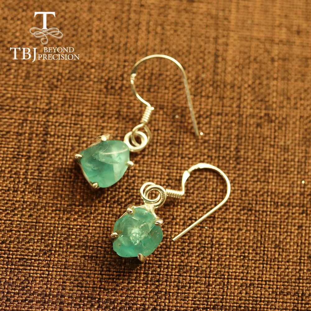 Новинка 2020 серьги ручной работы из апатита с крючком серебряные ювелирные